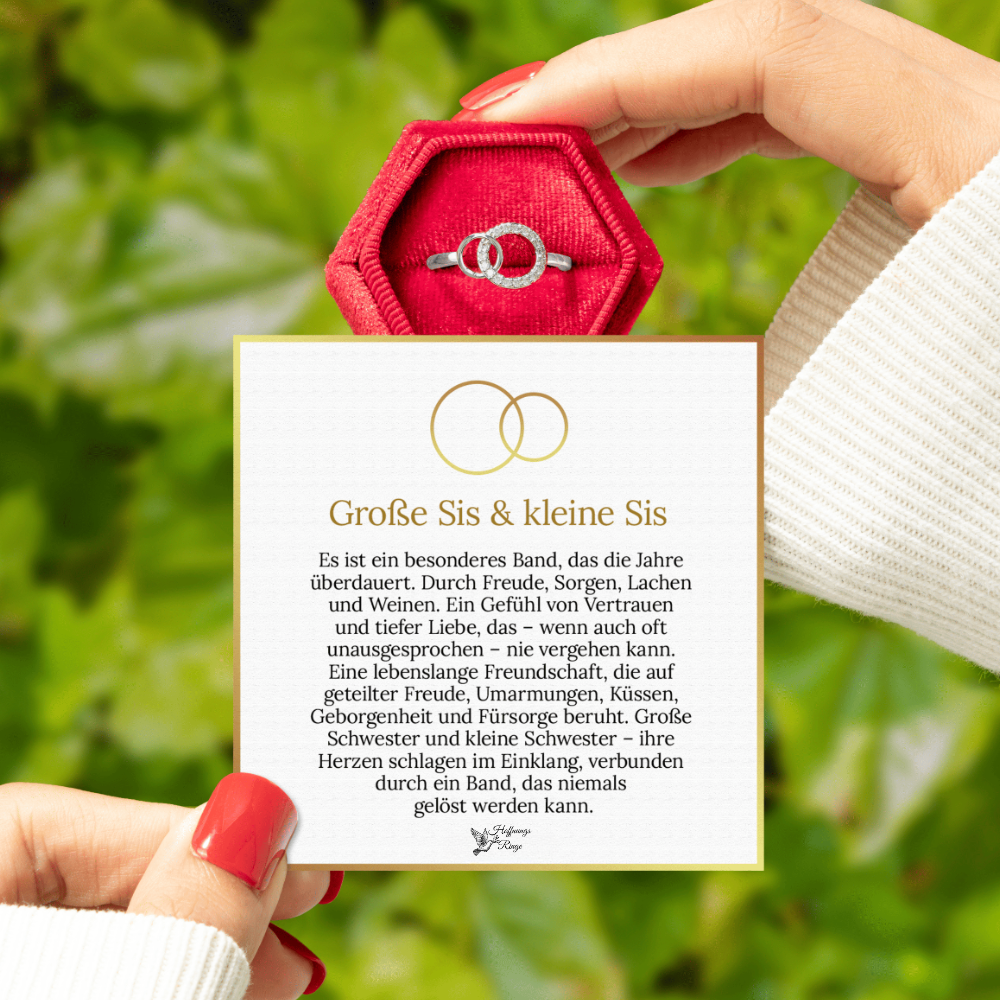 Ring „Für meine Schwester – für immer verbunden“